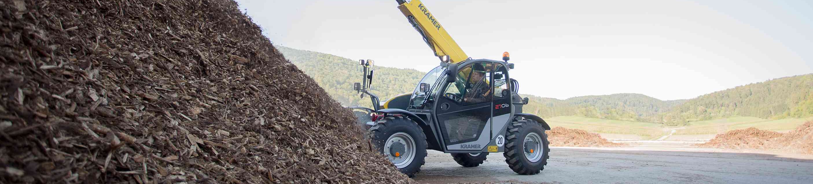 Kramer 2706 beim Schaufeln