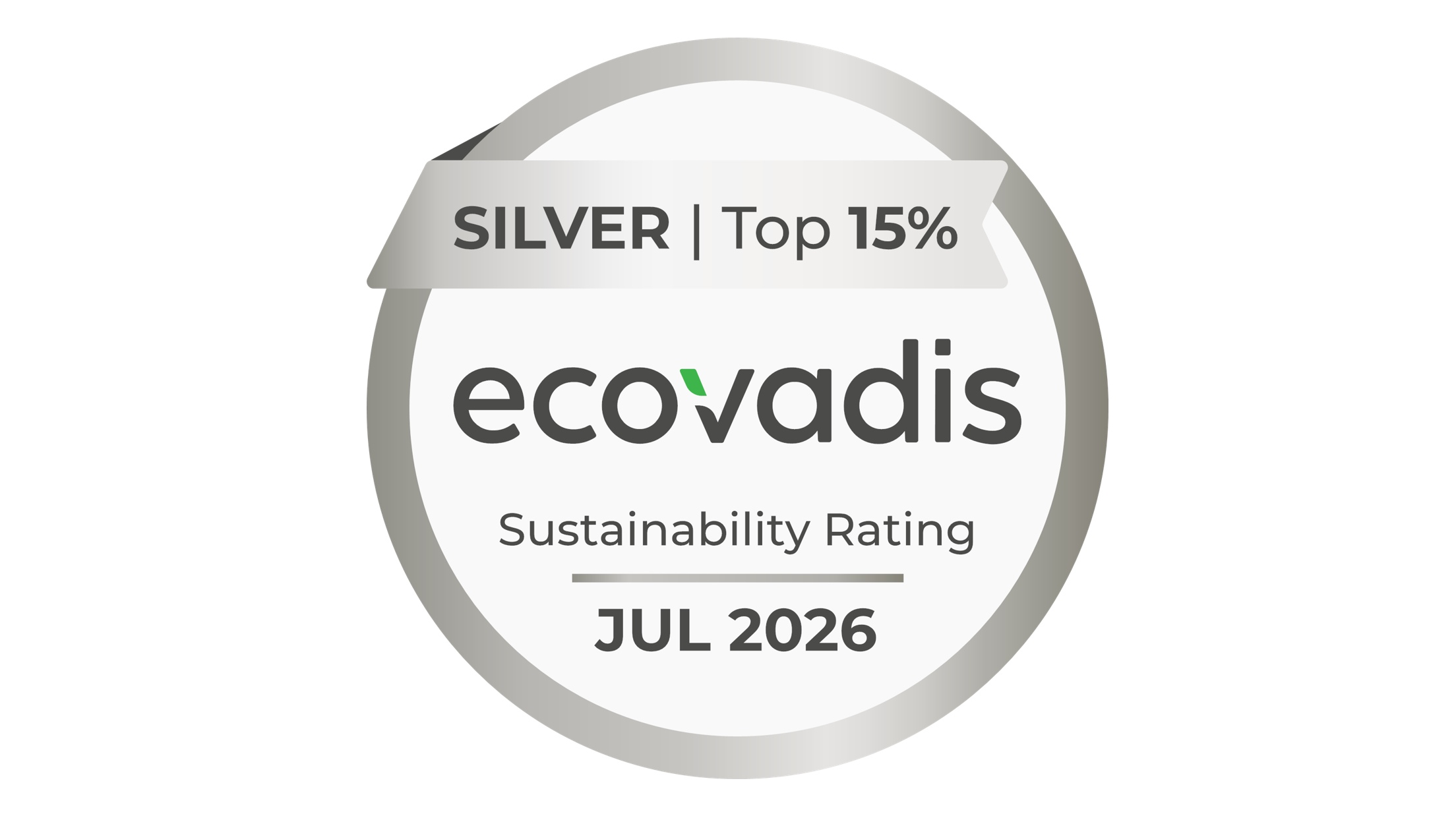 EcoVadis Silbermedaille