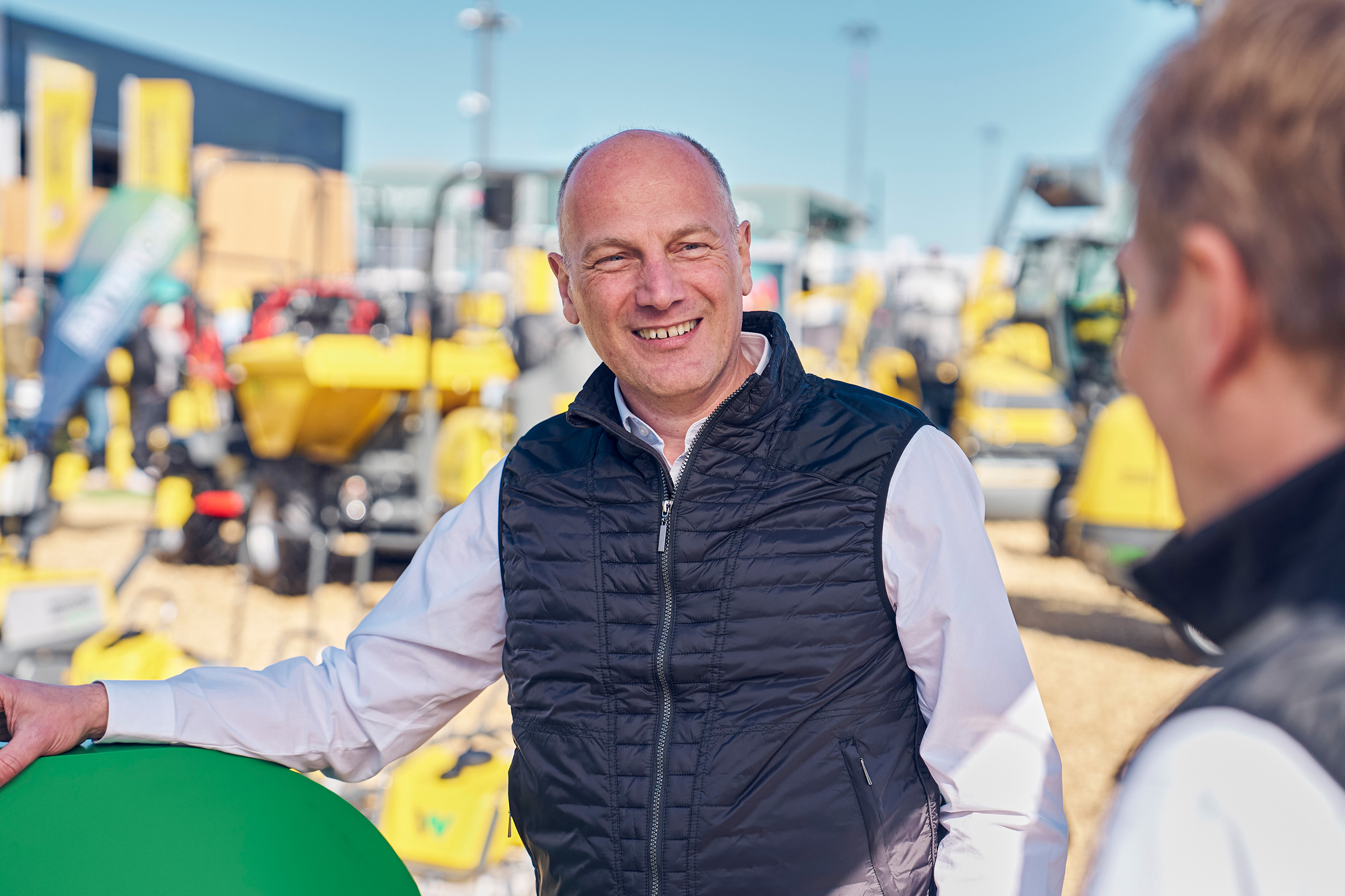 Zufrieden mit dem Messe-Erfolg: Alexander Greschner, Vertriebsvorstand der Wacker Neuson Group.